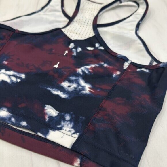 The Upside Women's Blue & Purple Royal Tie Dye Inge Cropped Tank Top Size 4 - Picture 6 of 8